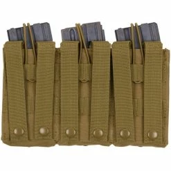 Army Navy Store Law Enforcement Gear Coyote Brown - MOLLE Compatible Triple MAG Pouch