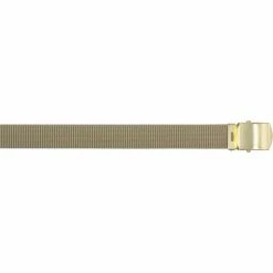 Rothco Belts / Suspenders Khaki - Military Web Belt With Brass Buckle - Nylon 54 In.