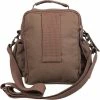 Army Navy Store Brown - Canvas & Leather Travel Shoulder Bag Bags