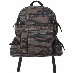 Army Navy Store Tiger Stripe Camouflage - Vintage Military Style Jumbo Backpack Bags 9 Army Navy Store Tiger Stripe Camouflage - Vintage Military Style Jumbo Backpack Bags
