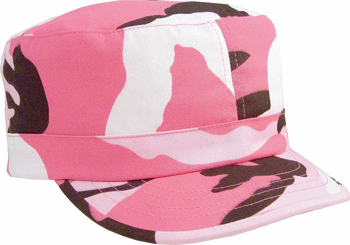 Rothco Pink Camouflage - Womens Adjustable Fatigue Cap - Cotton Polyester Twill 3 Rothco Pink Camouflage - Womens Adjustable Fatigue Cap - Cotton Polyester Twill