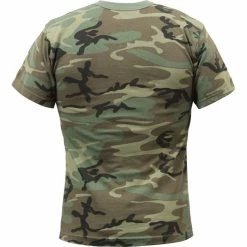 Rothco Woodland Camouflage - Military Vintage T-Shirt Shirts
