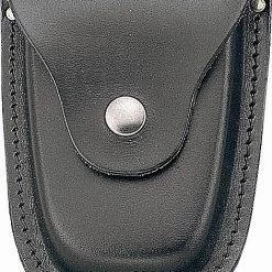 Rothco Law Enforcement Gear Black - Law Enforcement Deluxe Leather Handcuff Case