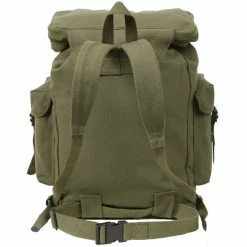 Army Navy Store Paracord / Rope / Rappelling Gear Olive Drab - European Style Rucksack Backpack