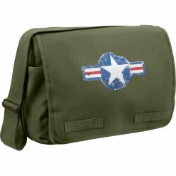 Rothco Olive Drab - Heavyweight Air Corp Classic Messenger Shoulder Bag Bags