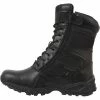 Rothco Black - Forced Entry Deployment Boots With Side Zipper 8 In.