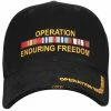 Rothco Headwear Black - OPERATION ENDURING FREEDOM Deluxe Adjustable Cap With Emblem