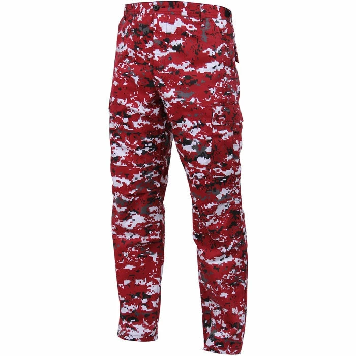Rothco Digital Red Camouflage - Military BDU Pants - Polyester Cotton Twill 5 Rothco Digital Red Camouflage - Military BDU Pants - Polyester Cotton Twill