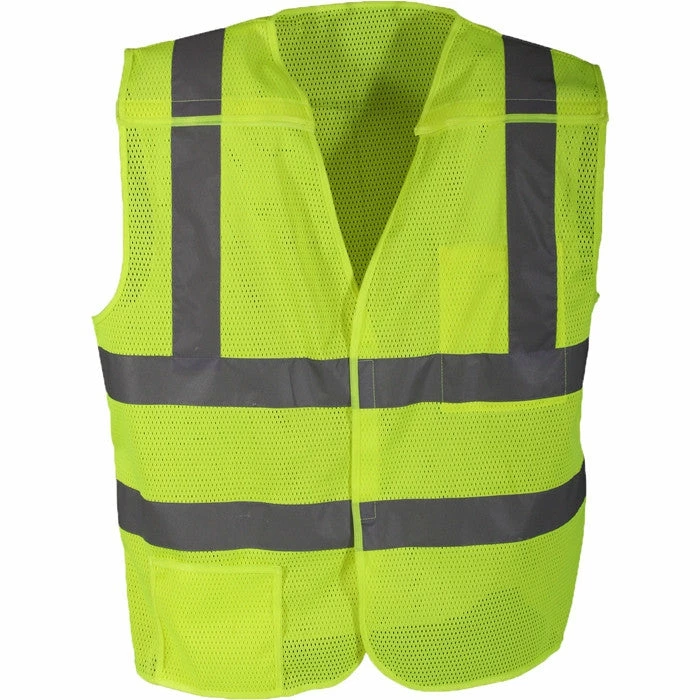 Army Navy Store Vests Safety Green - Reflective 5 Point Breakaway Vest 6 Army Navy Store Vests Safety Green - Reflective 5 Point Breakaway Vest