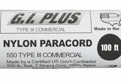 Rothco Tan - Military Grade 550 LB Tested Type III Paracord Rope 100' - Nylon USA Made Paracord / Rope / Rappelling Gear