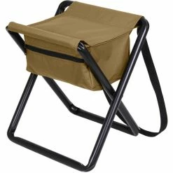 Rothco Coyote Brown - Military Deluxe Folding Stool With Pouch Camping / Survival Gear