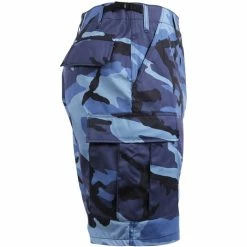 Rothco Sky Blue Camouflage - Military Cargo BDU Shorts - Polyester Cotton Twill