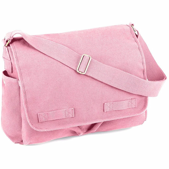 Rothco Pink - Heavyweight Classic Messenger Bag 3 Rothco Pink - Heavyweight Classic Messenger Bag