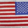 Rothco Red White Blue - Reversed US Flag Sew On Patch With White Border