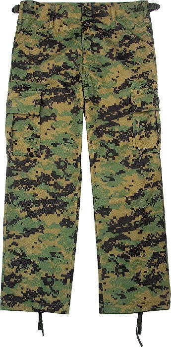 Rothco Digital Woodland Camouflage - Kids Military BDU Pants 3 Rothco Digital Woodland Camouflage - Kids Military BDU Pants