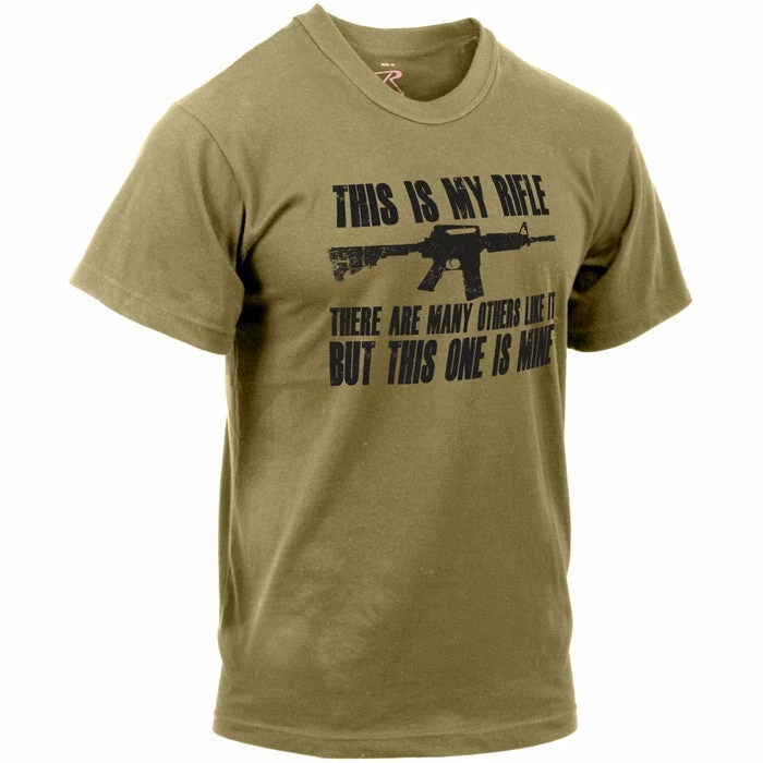 Rothco Shirts Coyote Brown - 'This Is My Rifle' T-Shirt 6 Rothco Shirts Coyote Brown - 'This Is My Rifle' T-Shirt