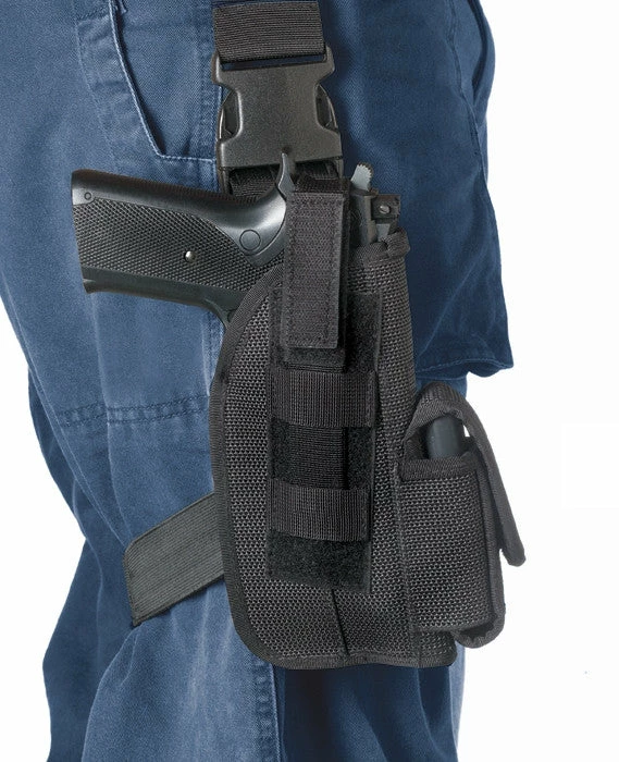 Rothco Hunting / Shooting Gear Black - Leg Strap Tactical Holster Glock 17 4 In. 3 Rothco Hunting / Shooting Gear Black - Leg Strap Tactical Holster Glock 17 4 In.