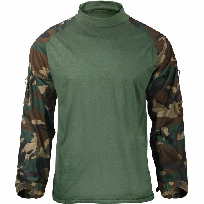 Rothco Shirts Woodland Camouflage - Military Tactical Lightweight Flame Resistant Combat Shirt 6 Rothco Shirts Woodland Camouflage - Military Tactical Lightweight Flame Resistant Combat Shirt
