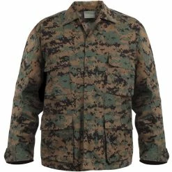 Rothco Shirts Digital Woodland Camouflage - Military BDU Shirt - Cotton Polyester 9 Rothco Shirts Digital Woodland Camouflage - Military BDU Shirt - Cotton Polyester