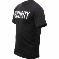 Rothco Shirts Black - Double Sided Official SECURITY Raid T-shirt