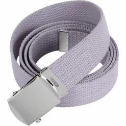 Rothco Belts / Suspenders Grey - Military Web Belt With Chrome Buckle 4177 54 In.