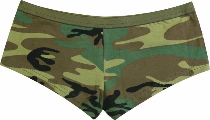 Rothco Woodland Camouflage - Womens Army Booty Shorts 3 Rothco Woodland Camouflage - Womens Army Booty Shorts