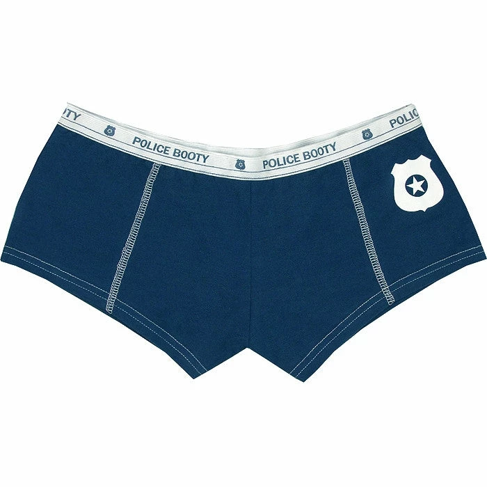Rothco Blue - POLICE BOOTY Women's Booty Shorts - Cotton Spandex 3 Rothco Blue - POLICE BOOTY Women's Booty Shorts - Cotton Spandex