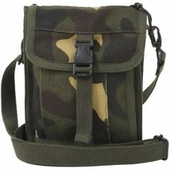 Rothco Woodland Camouflage - Tactical Canvas Travel Portfolio Shoulder Bag Bags
