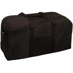 Rothco Bags Black - Military GI Style Jumbo Deluxe Cargo Bag - Cotton Canvas