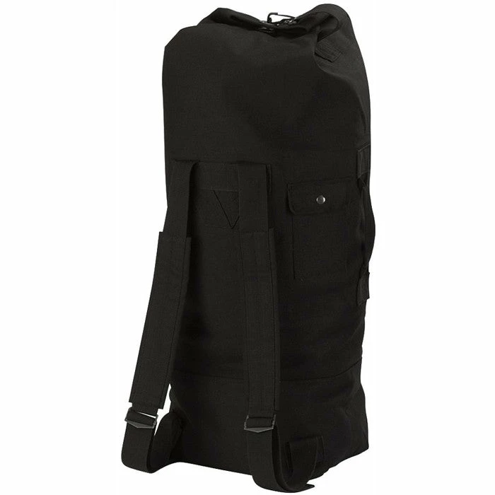 Rothco Black - Military GI Style Double Strap Duffle Bag 22 In. X 38 In. - Cotton Canvas 3 Rothco Black - Military GI Style Double Strap Duffle Bag 22 In. X 38 In. - Cotton Canvas