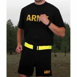Army Navy Store Yellow - Reflective Physical Training Belt