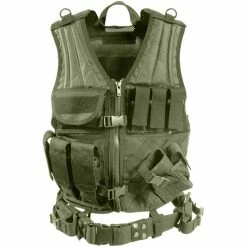 Army Navy Store Vests Olive Drab - MOLLE Compatible Cross Draw Tactical Vest