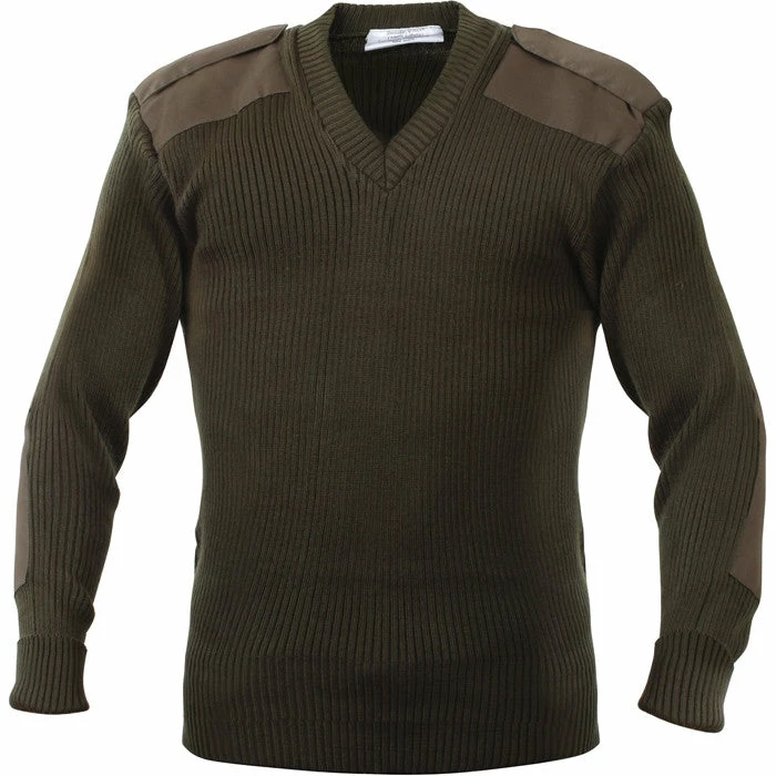 Rothco Olive Drab - Military GI Style V-Neck Sweater - Acrylic Sweaters / Hoodies 3 Rothco Olive Drab - Military GI Style V-Neck Sweater - Acrylic Sweaters / Hoodies