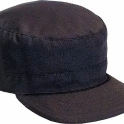 Rothco Black - Adjustable Fatigue Cap - Polyester Cotton Headwear