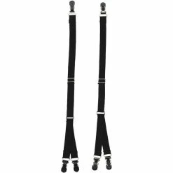 Rothco Black - Military Y Style Shirt Stays Pair