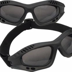Rothco Black - VanTec Anti-Scratch Tactical Goggles Law Enforcement Gear