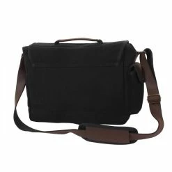 Army Navy Store Black - Trailblazer Laptop Bag With Leather Accents Bags