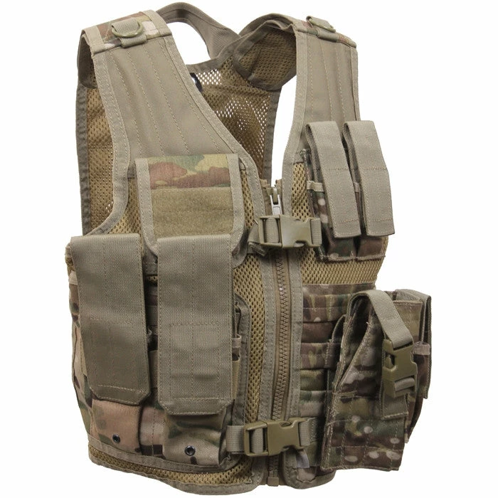 Army Navy Store Vests Multicam Camouflage - Kids MOLLE Compatible Cross Draw Tactical Vest 4 Army Navy Store Vests Multicam Camouflage - Kids MOLLE Compatible Cross Draw Tactical Vest