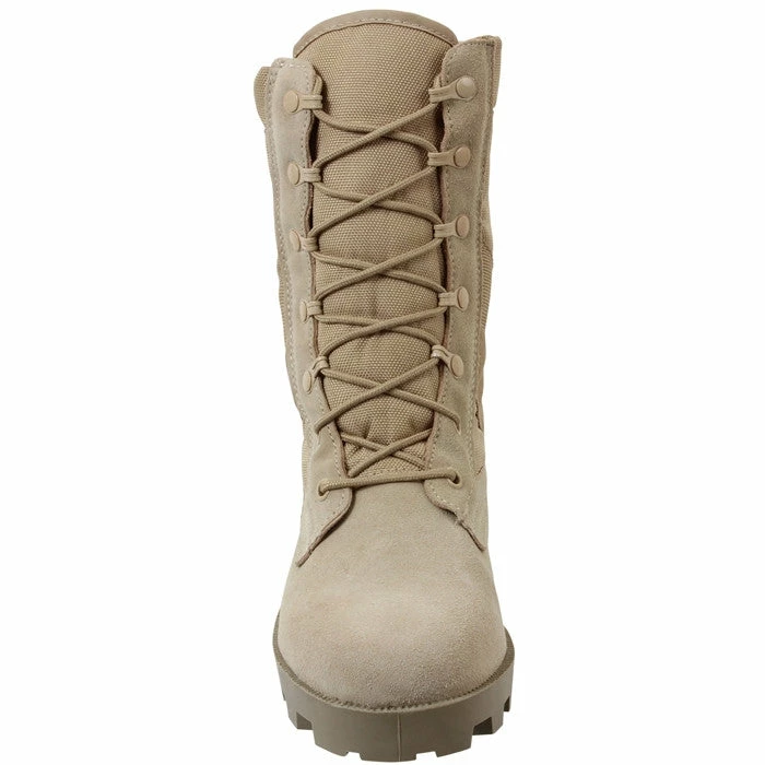 Rothco Desert Tan - Panama Sole Military Speedlace Jungle Boots - Leather 8 In. 6 Rothco Desert Tan - Panama Sole Military Speedlace Jungle Boots - Leather 8 In.