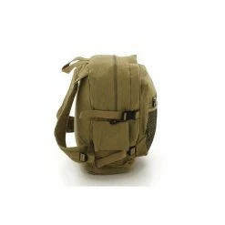 Army Navy Store Khaki - Military Vintage Deluxe Backpack With Red China Star Emblem Bags