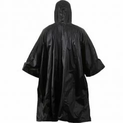 Army Navy Store Rainwear Black - GI Enhanced Military Style Poncho - Polyester Ripstop