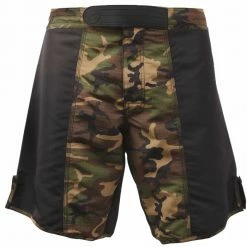Rothco Black Woodland Camouflage - Two Tone MMA Fighting Shorts 8 Rothco Black Woodland Camouflage - Two Tone MMA Fighting Shorts