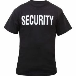 Rothco Shirts Black - Double Sided Official SECURITY Raid T-shirt