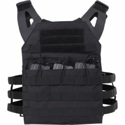 Army Navy Store Black - Lightweight Military MOLLE Tactical Plate Carrier Vest