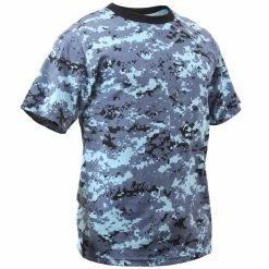 Rothco Digital Sky Blue Camouflage - Military T-Shirt Shirts