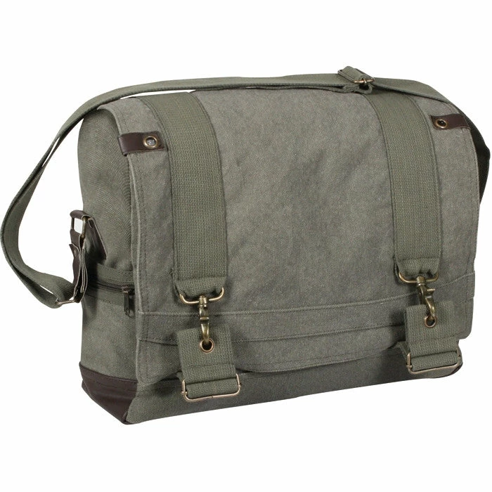 Rothco Bags Olive Drab - Military Vintage B-15 Pilot Messenger Bag 3 Rothco Bags Olive Drab - Military Vintage B-15 Pilot Messenger Bag