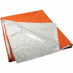 Army Navy Store Blankets Orange Silver - Polarshield Lightweight Survival Blanket
