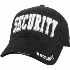 Army Navy Store Black - Public Safety SECURITY Deluxe Adjustable Cap Headwear