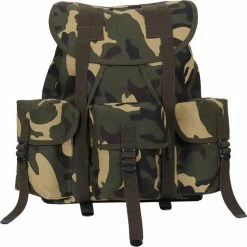 Army Navy Store Bags Woodland Camouflage - Army Style Mini ALICE Pack 13 In. X 16 In. X 7 In. 7 Army Navy Store Bags Woodland Camouflage - Army Style Mini ALICE Pack 13 In. X 16 In. X 7 In.