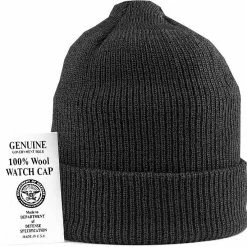 Army Navy Store Black - Genuine GI US Navy Watch Cap - Wool USA Made
